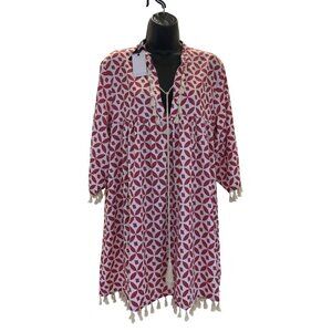 Cezele NWT dress  40 ch 35 long   Tassles  3/4 sleeves NEW